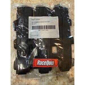 RaceQuip RQP 725005 SFI Ribbon Window Net Black Racing Safety SFI 27.1 June 2024